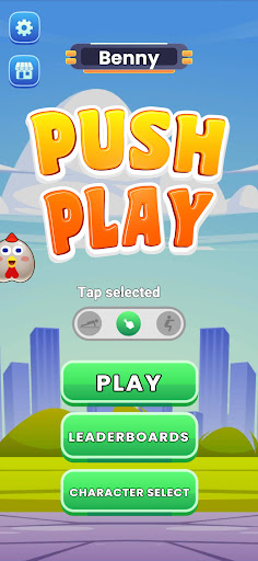 Push Play game screen